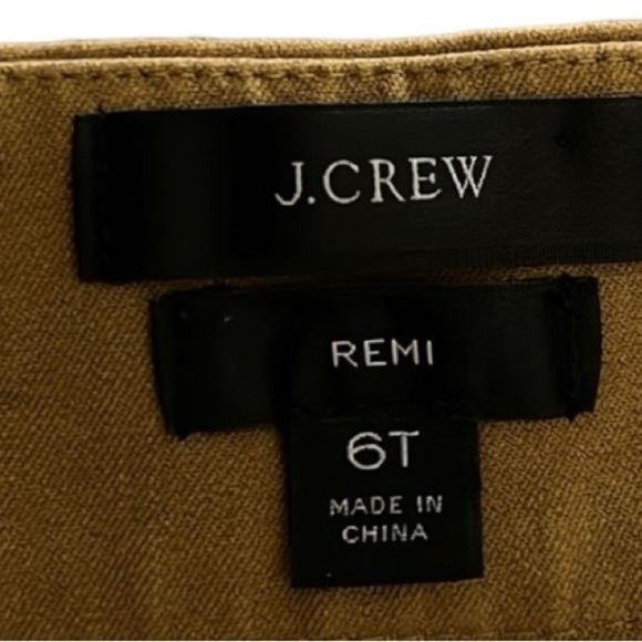 J.Crew Remi Pant 6 Tall Ankle Pant High Rise Golden Brown Cotton Viscose Stretch - Picture 4 of 6